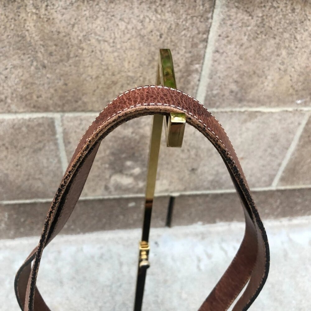 Vintage DOONEY & BOURKE Leather Tote Bag Purse Shoulder Leather Black Buckle - Picture 2 of 15